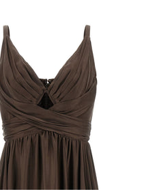 Zimmermann Cut Out Dress Brown