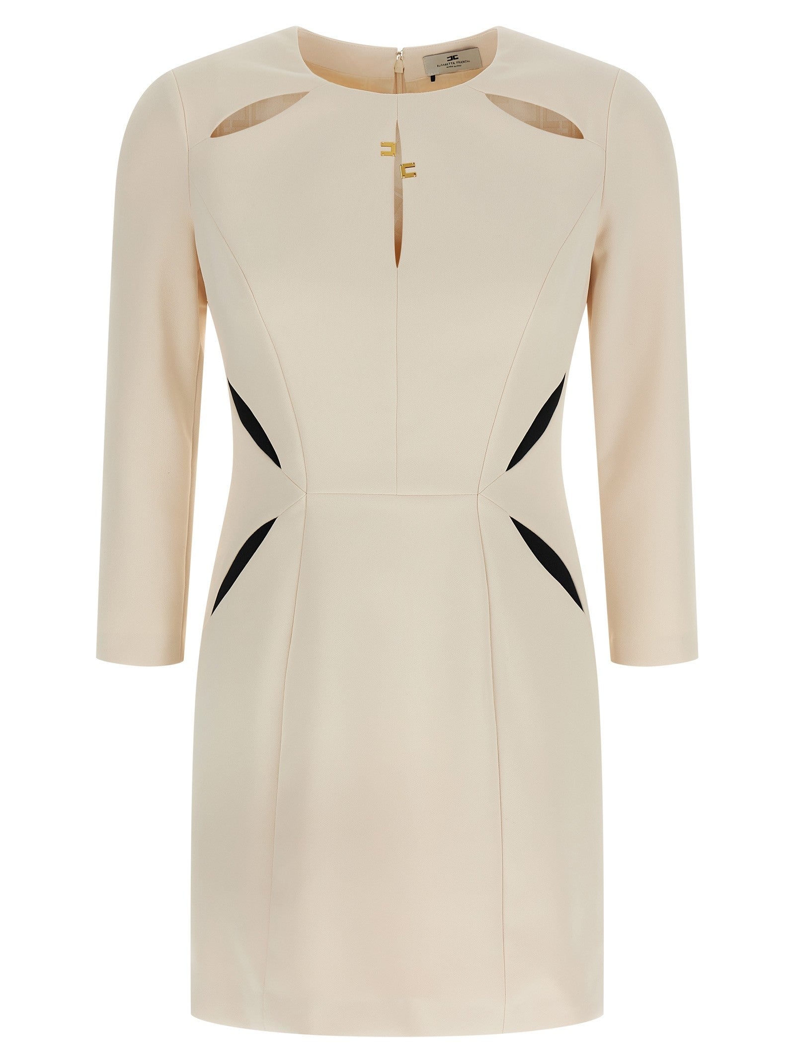 Elisabetta Franchi Cut Out Dress White