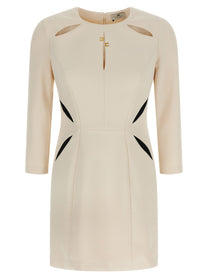 Elisabetta Franchi Cut Out Dress White