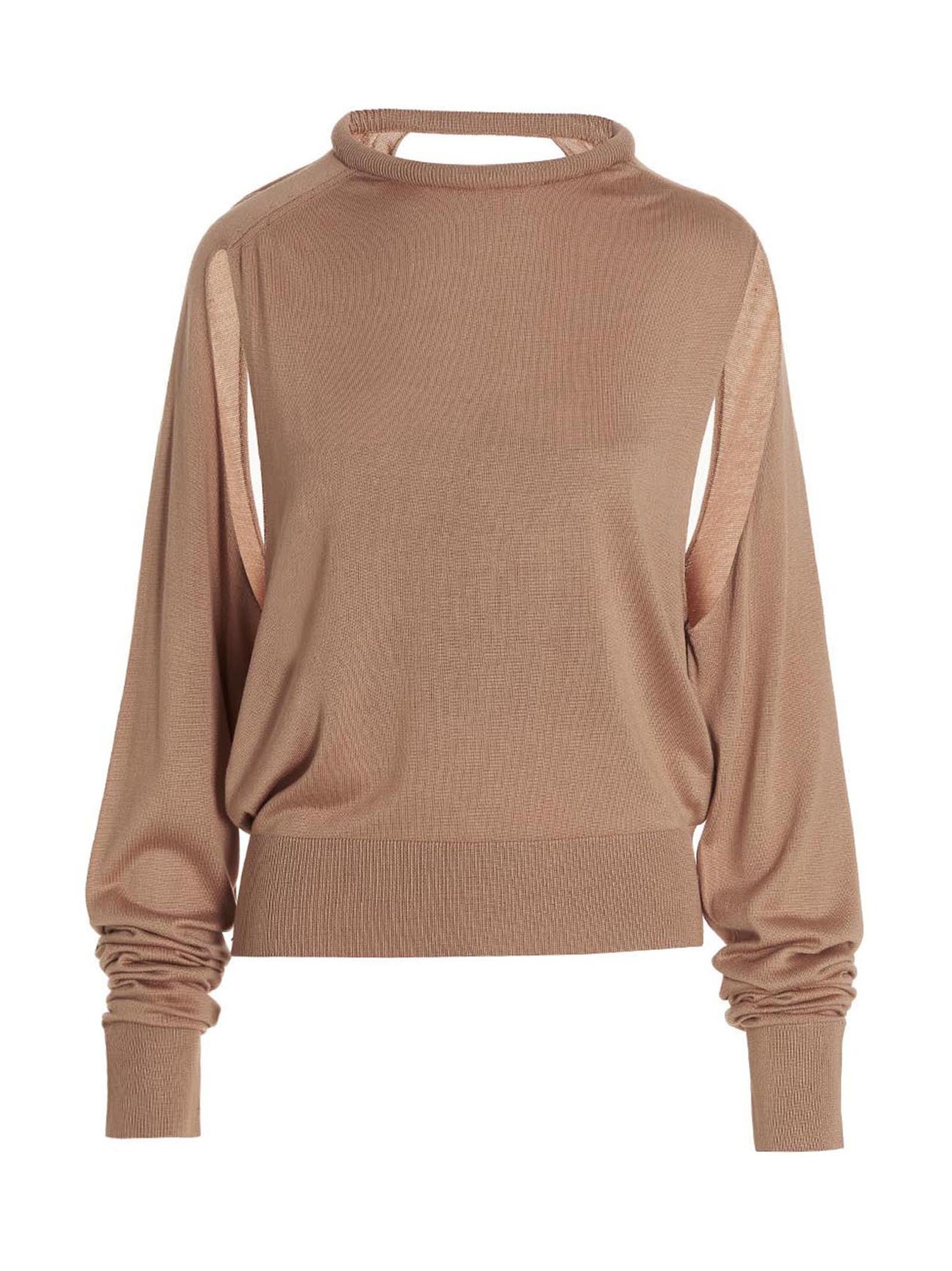 Ramael Cut Out Insert Top Sweater Beige