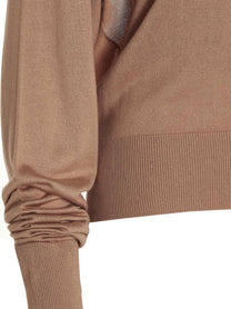 Ramael Cut Out Insert Top Sweater Beige
