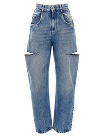 Maison Margiela Cut Out Jeans Blue