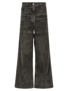 The Attico Cut Out Jeans Black