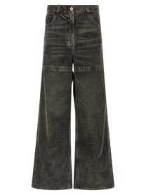 The Attico Cut Out Jeans Black