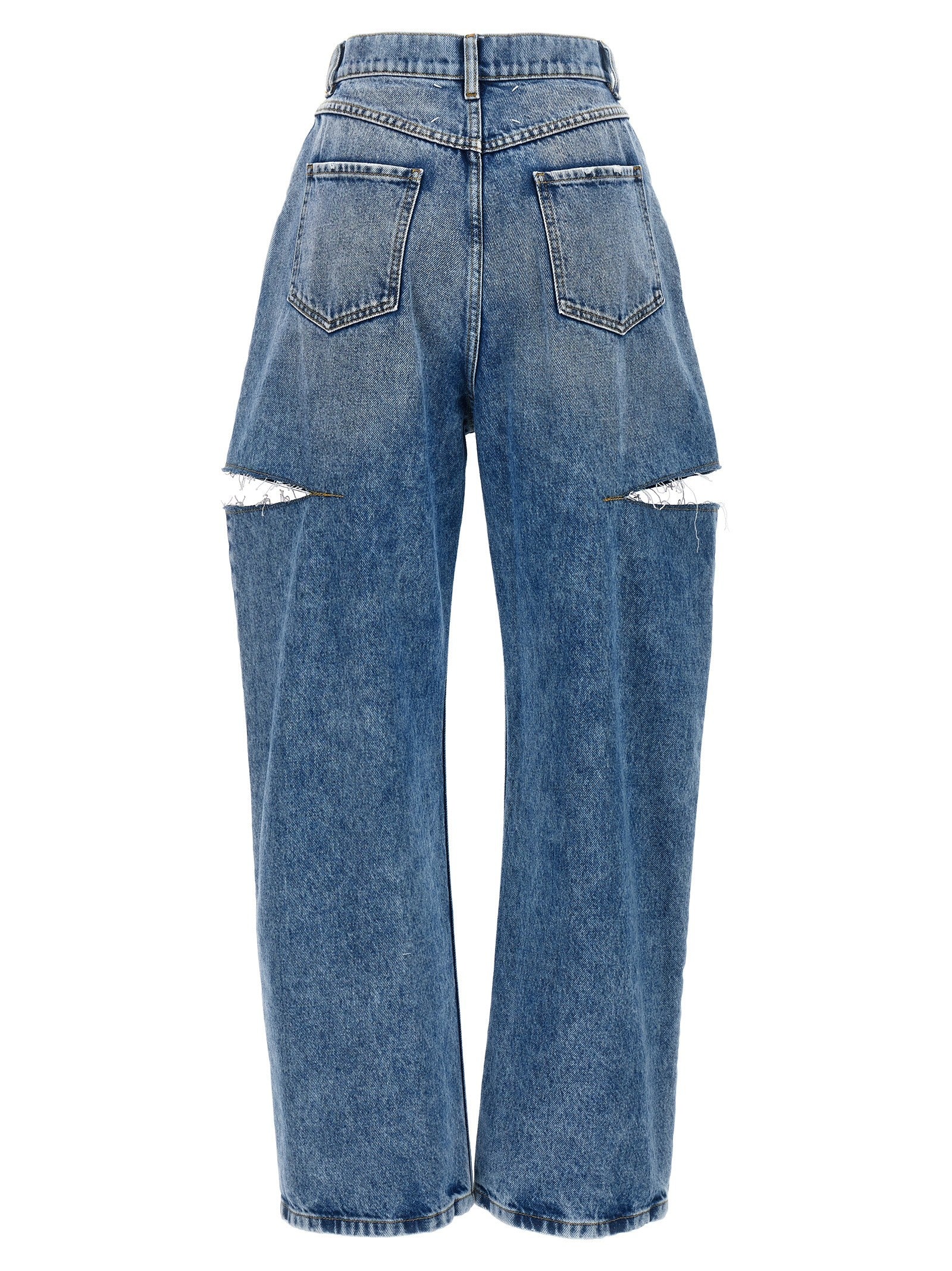 Maison Margiela Cut Out Jeans Blue