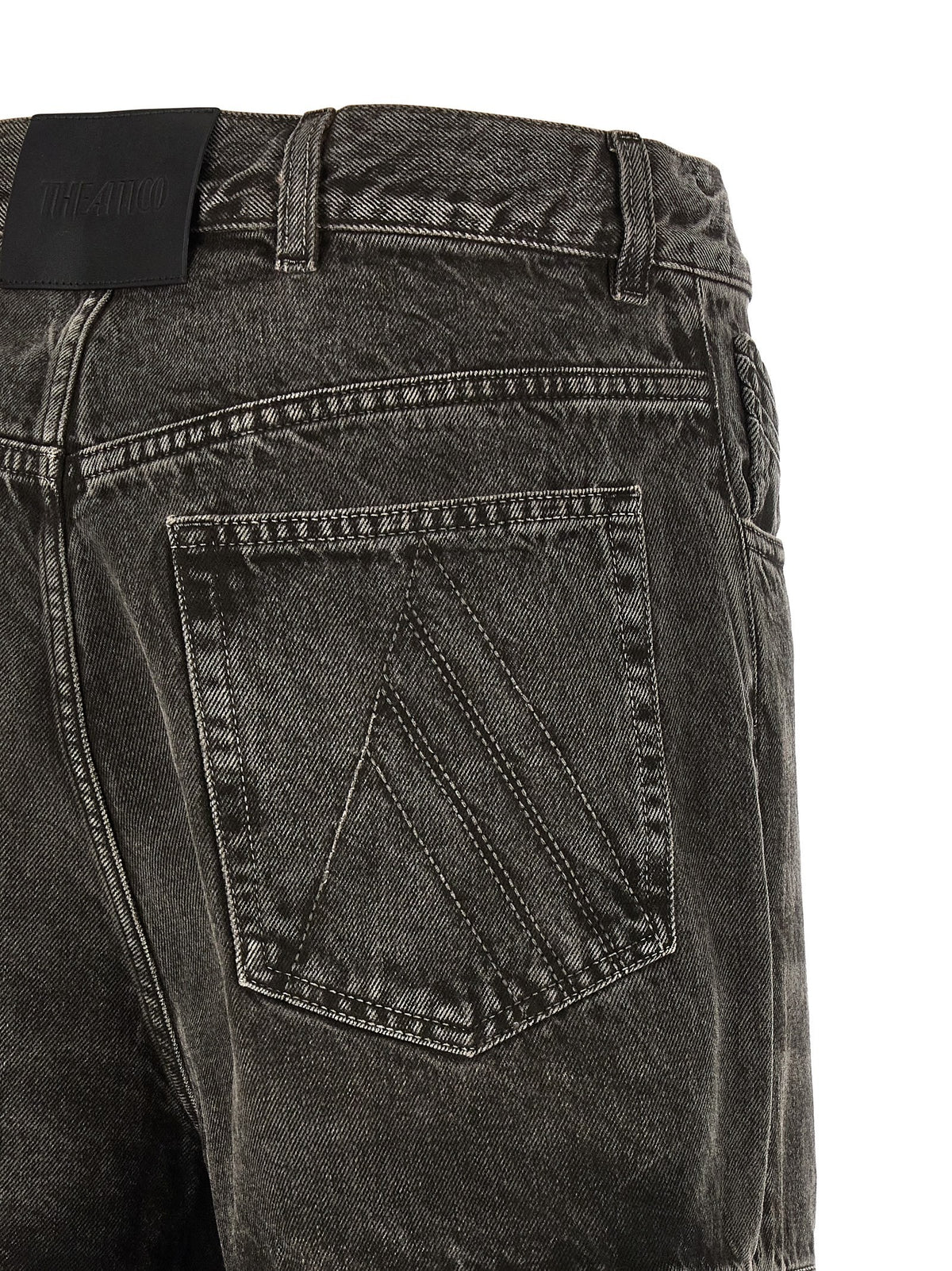 The Attico Cut Out Jeans Black, view 4