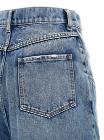 Maison Margiela Cut Out Jeans Blue