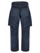 Sacai Cut Out Jeans Blue, view 2