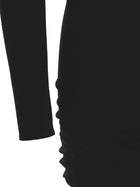 Versace Cut Out Jersey Dress Black, view 4