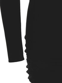 Versace Cut Out Jersey Dress Black
