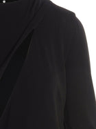 Versace Cut Out Jersey Dress Black, view 3