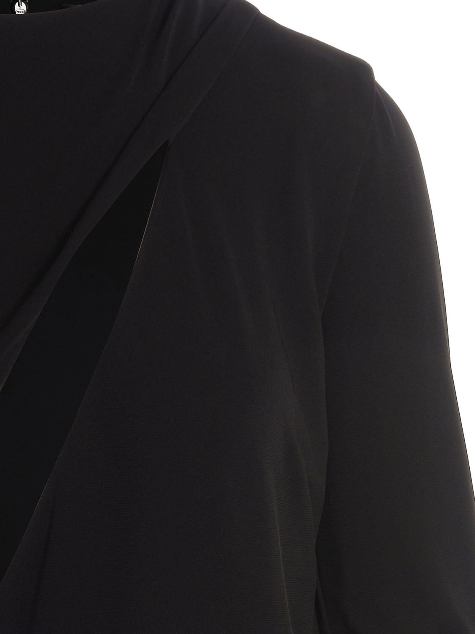 Versace Cut Out Jersey Dress Black