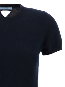 PRADA Cut Out Sweater Blue