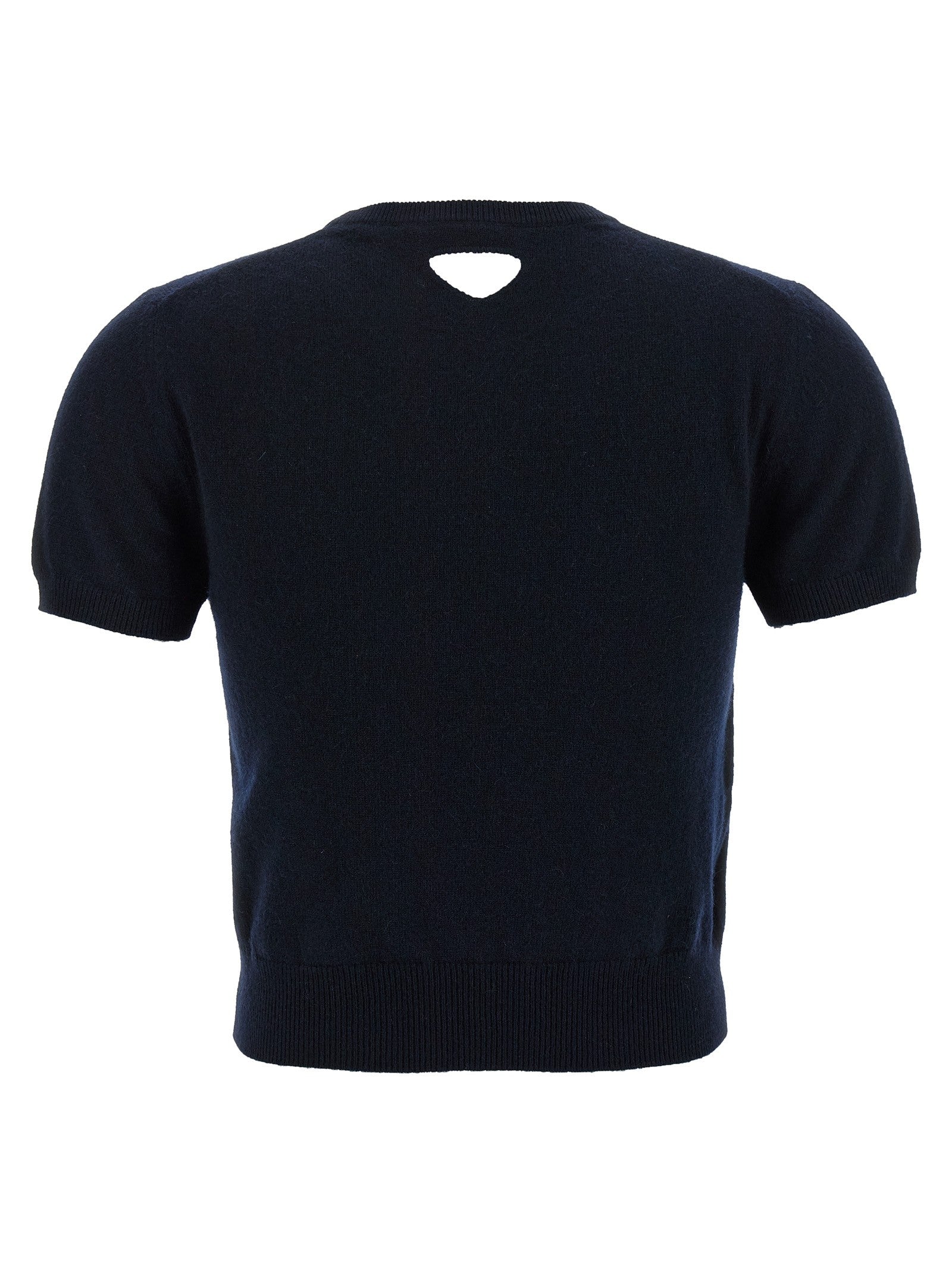 PRADA Cut Out Sweater Blue