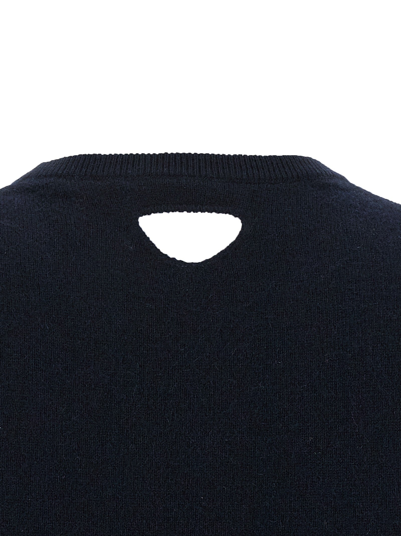 PRADA Cut Out Sweater Blue