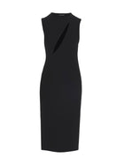 Versace Cut Out Midi Dress Black