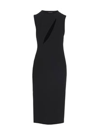 Versace Cut Out Midi Dress Black
