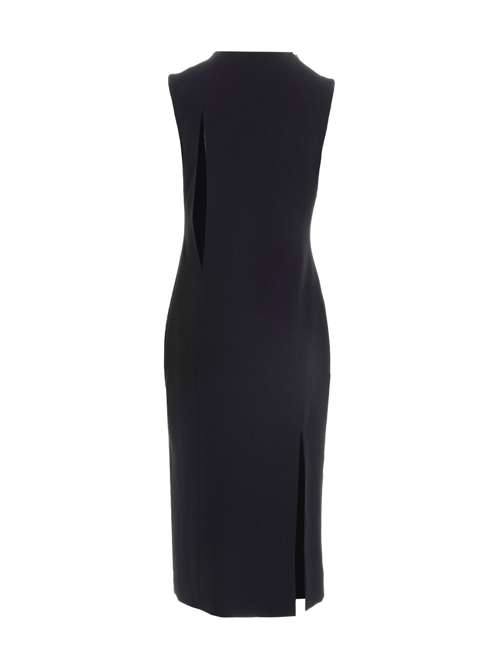 Versace Cut Out Midi Dress Black