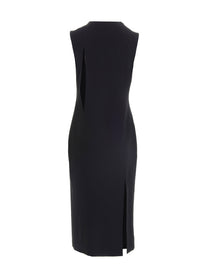 Versace Cut Out Midi Dress Black