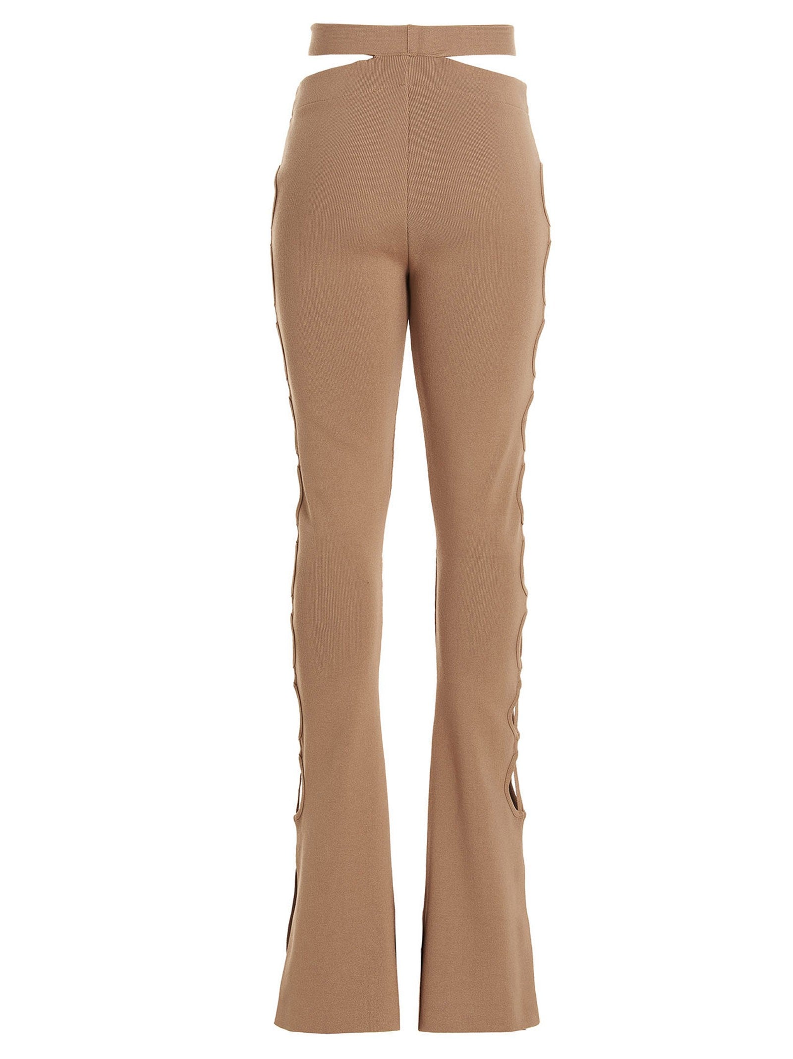 Andreadamo Cut Out Pants Beige