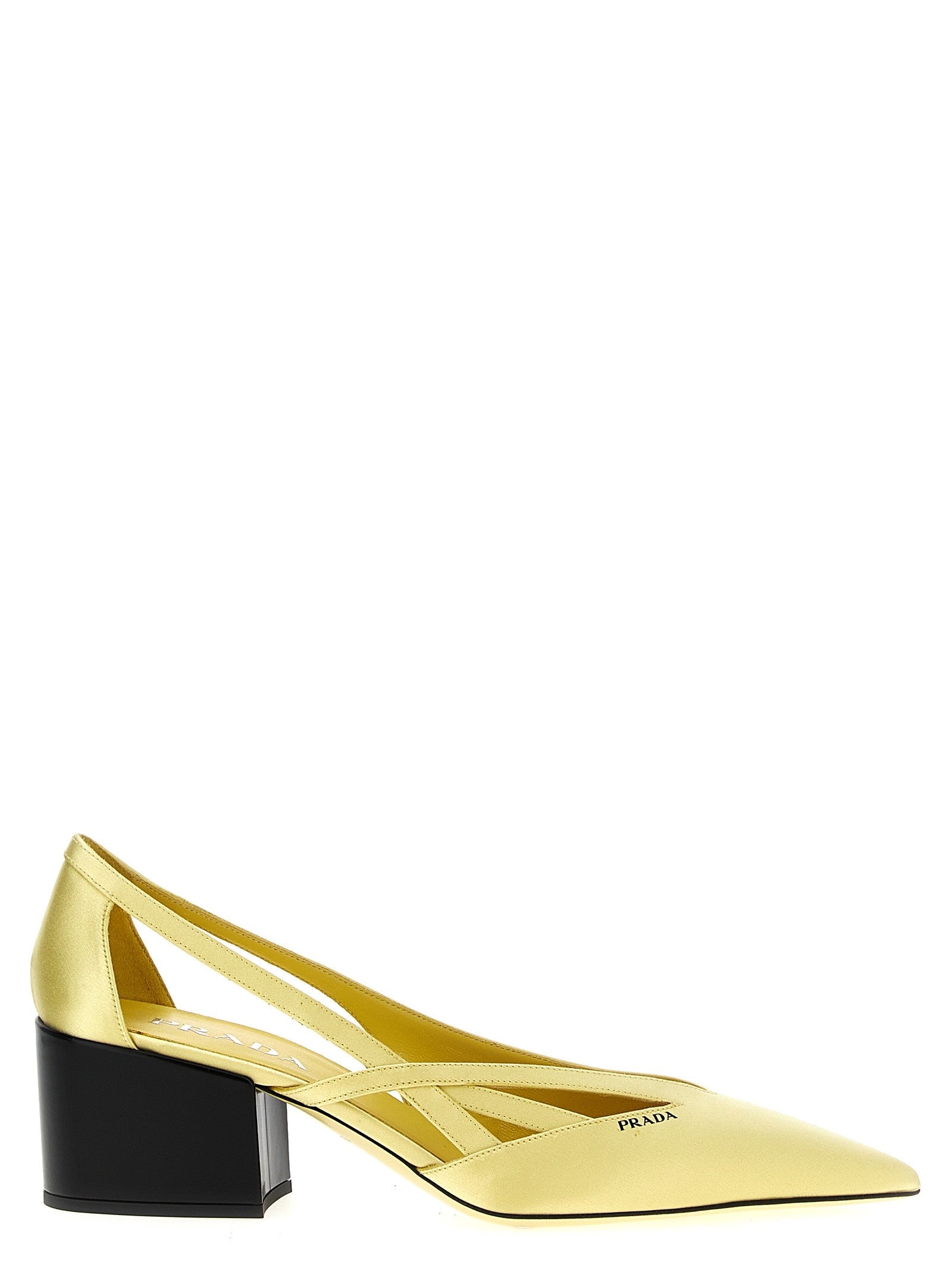 PRADA Cut Out Pumps Yellow