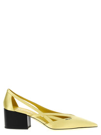 PRADA Cut Out Pumps Yellow