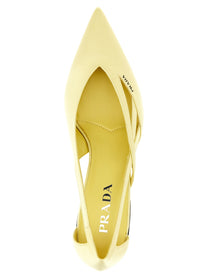 PRADA Cut Out Pumps Yellow