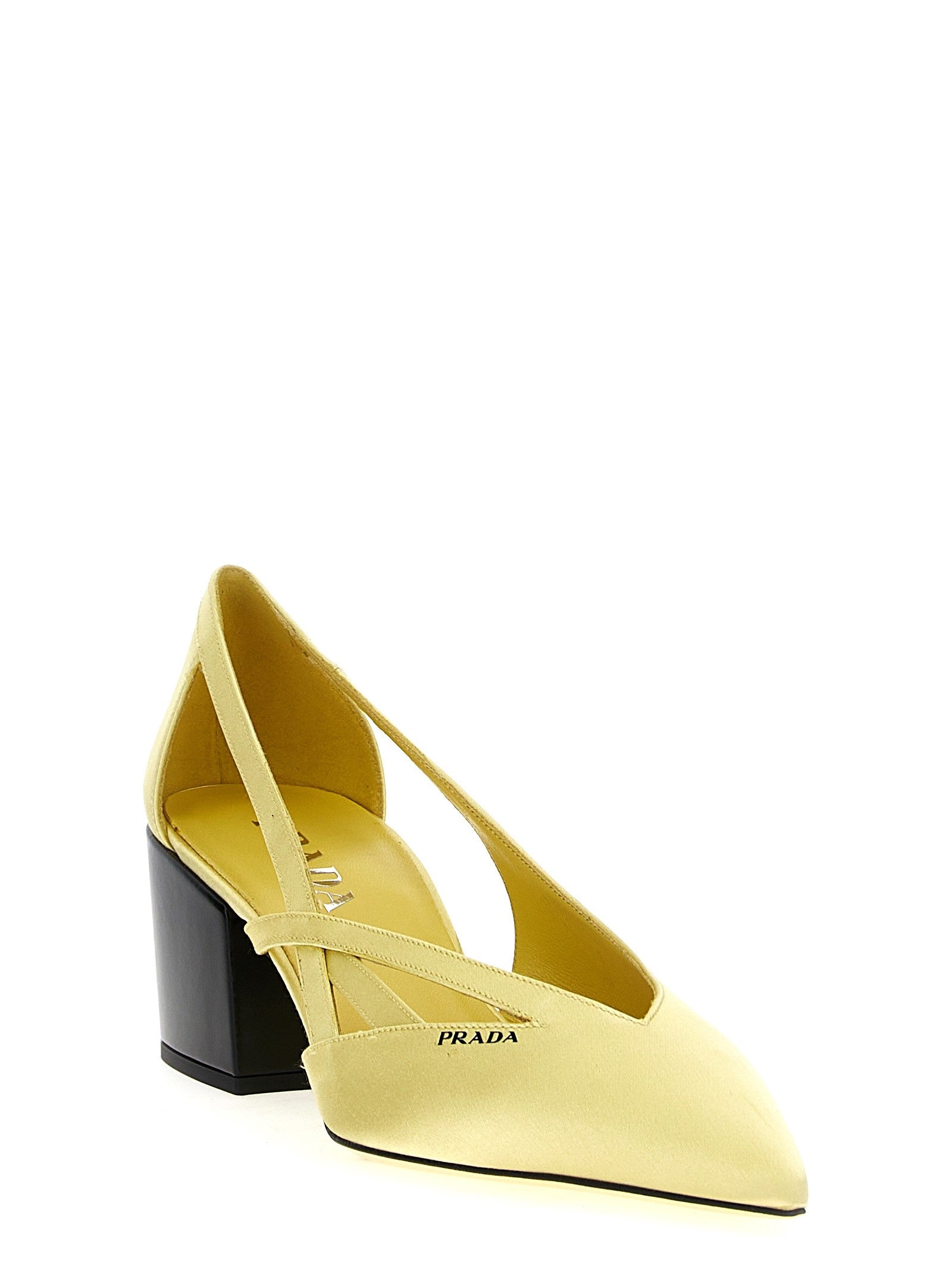 PRADA Cut Out Pumps Yellow