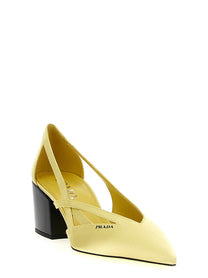PRADA Cut Out Pumps Yellow