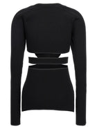 Nensi Dojaka Cut Out Sweater Black, view 2
