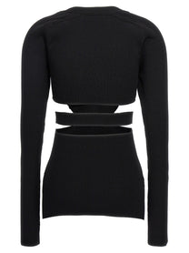 Nensi Dojaka Cut Out Sweater Black, view 2