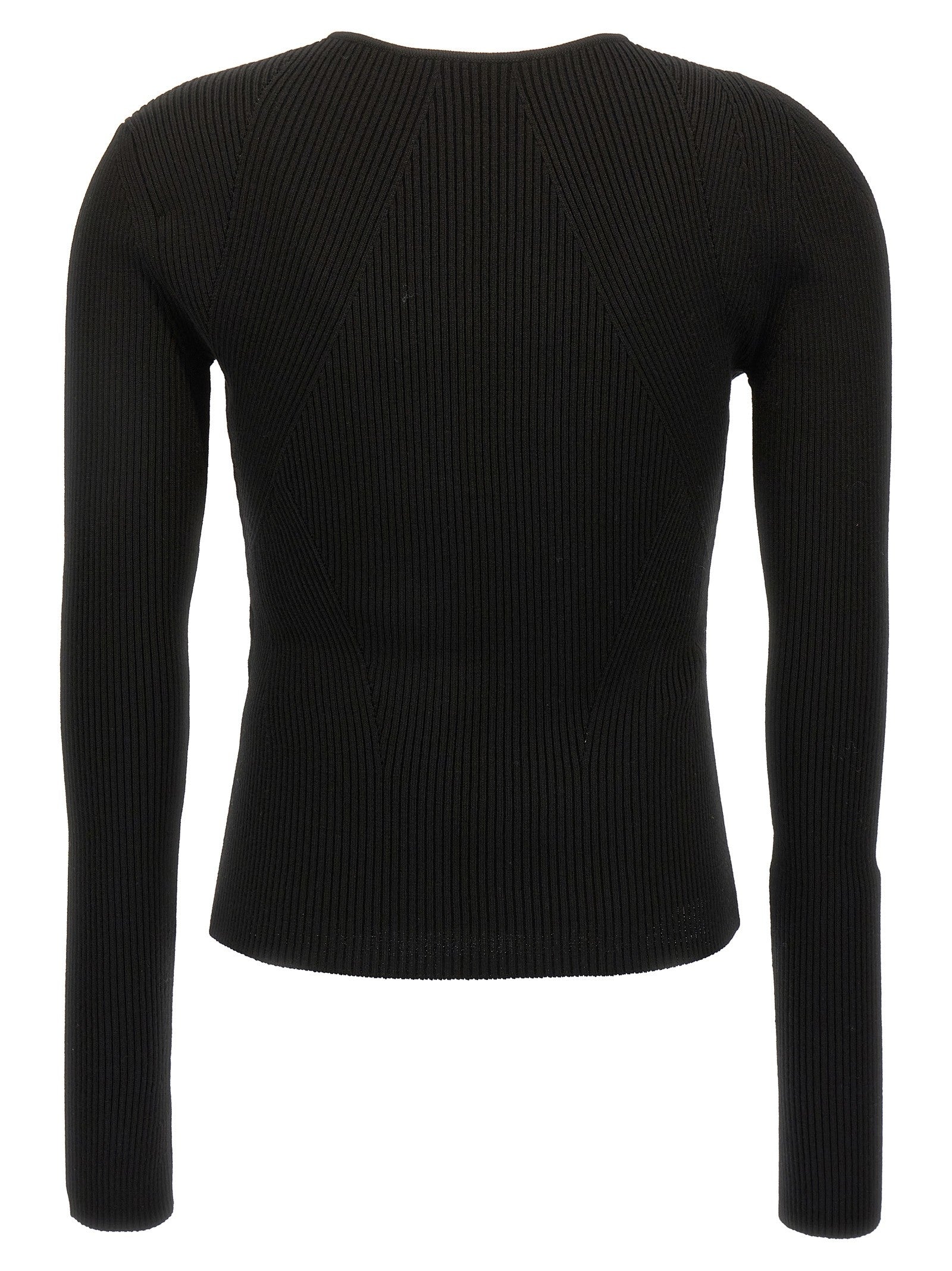 Alexander McQueen Cut Out Sweater Black