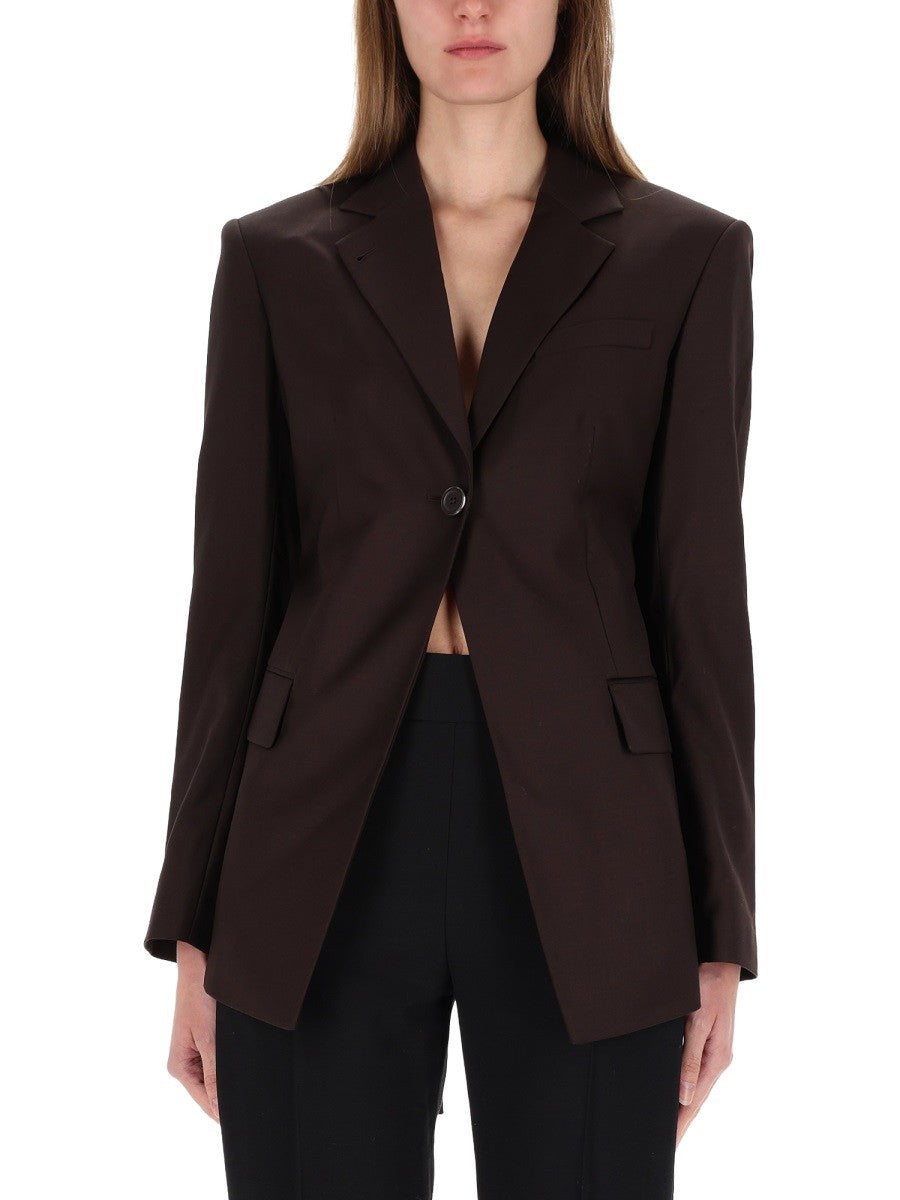 Helmut Lang Women's Cutaway Blazer Brown
