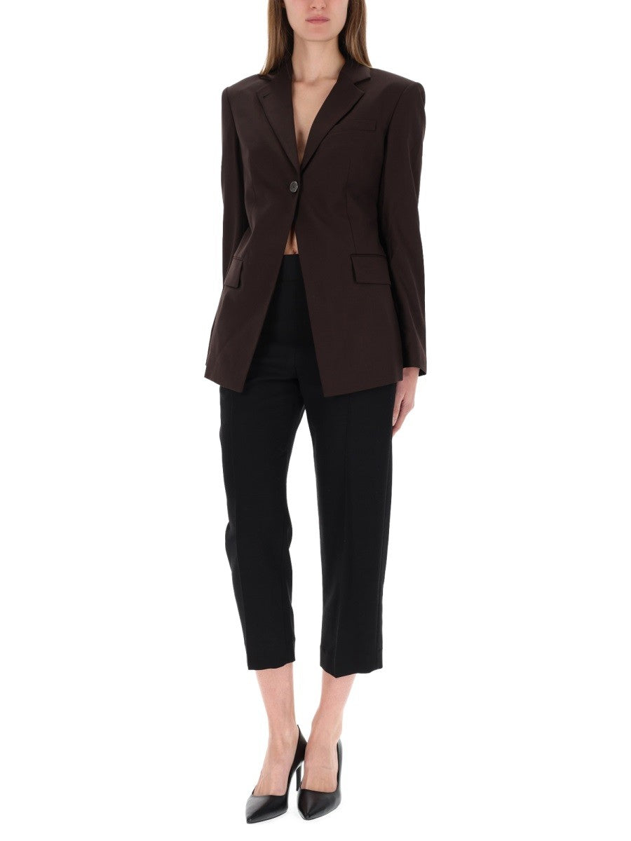 Helmut Lang Women's Cutaway Blazer Brown, view 2