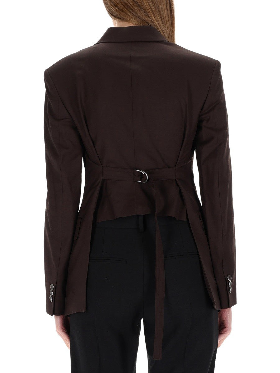 Helmut Lang Women's Cutaway Blazer Brown