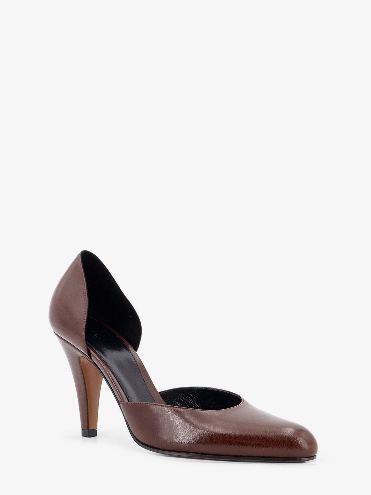 The Row Women's Dorsay Ornella Leather Pumps Brown