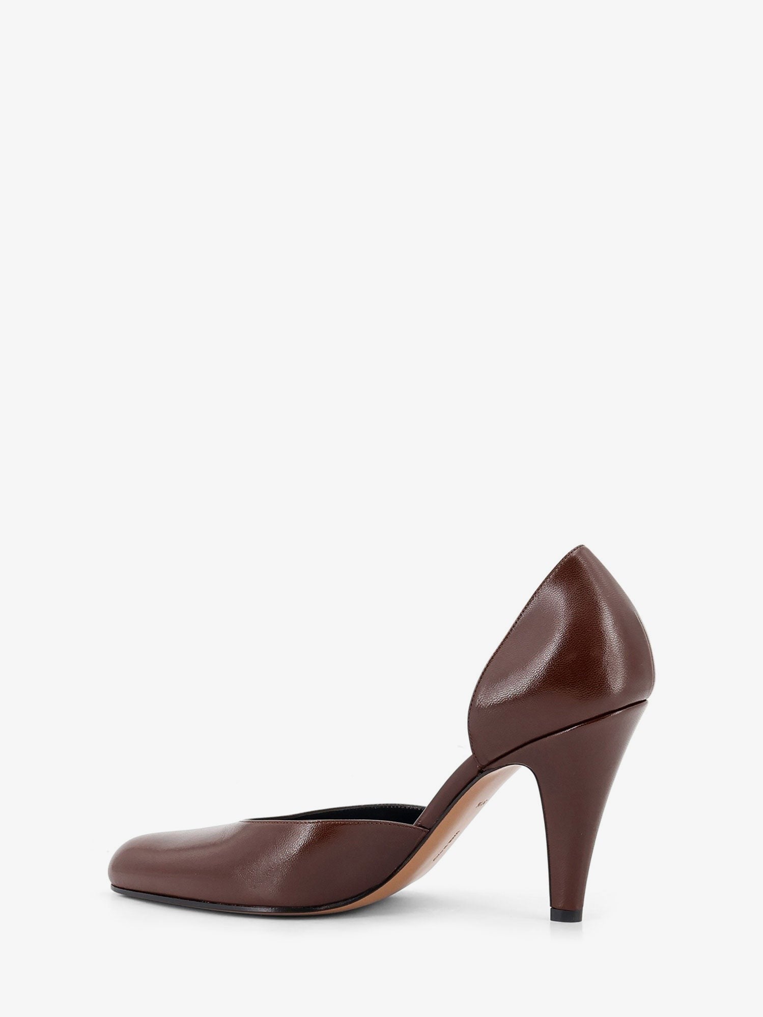 The Row Women's Dorsay Ornella Leather Pumps Brown
