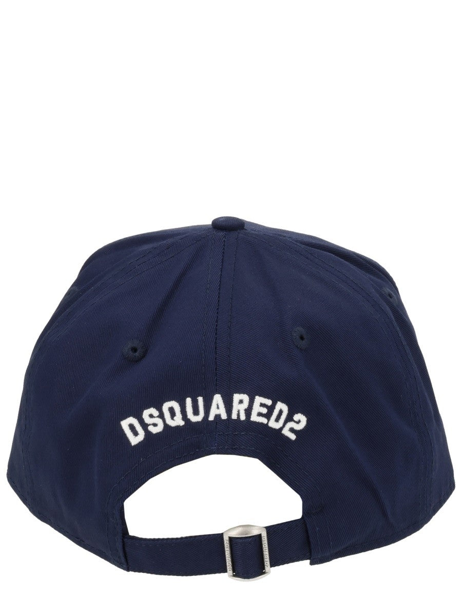 Dsquared2 Men's College Baseball Cap Blue