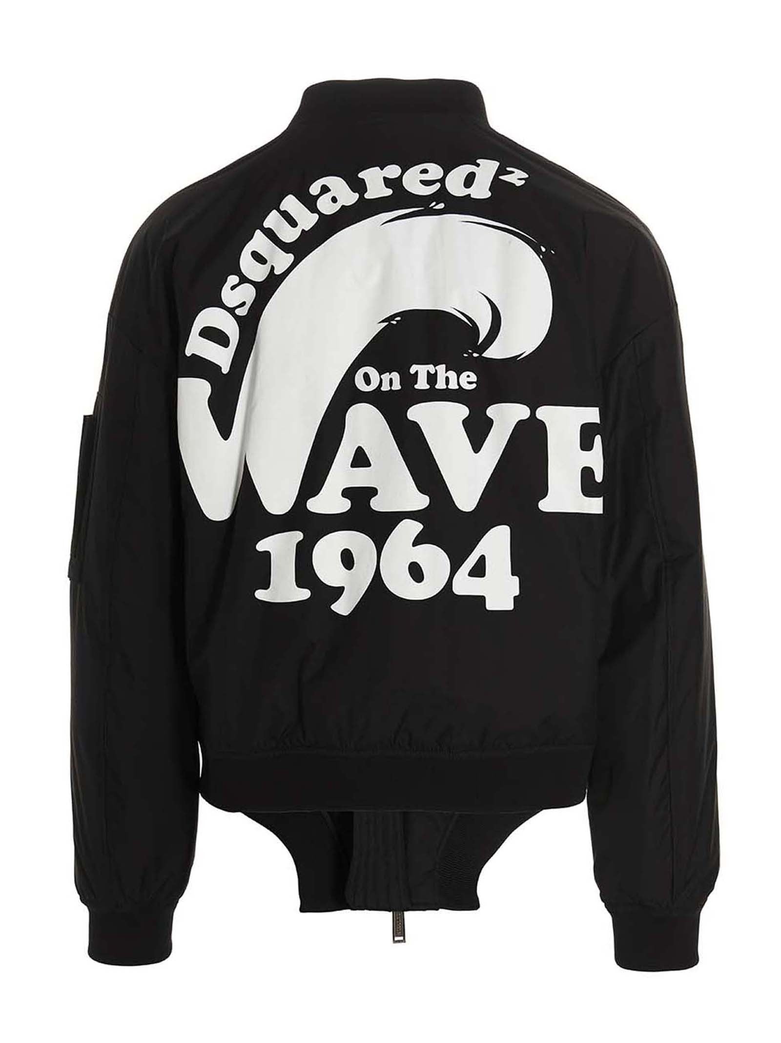 Dsquared2 On the Wave Bomber Black
