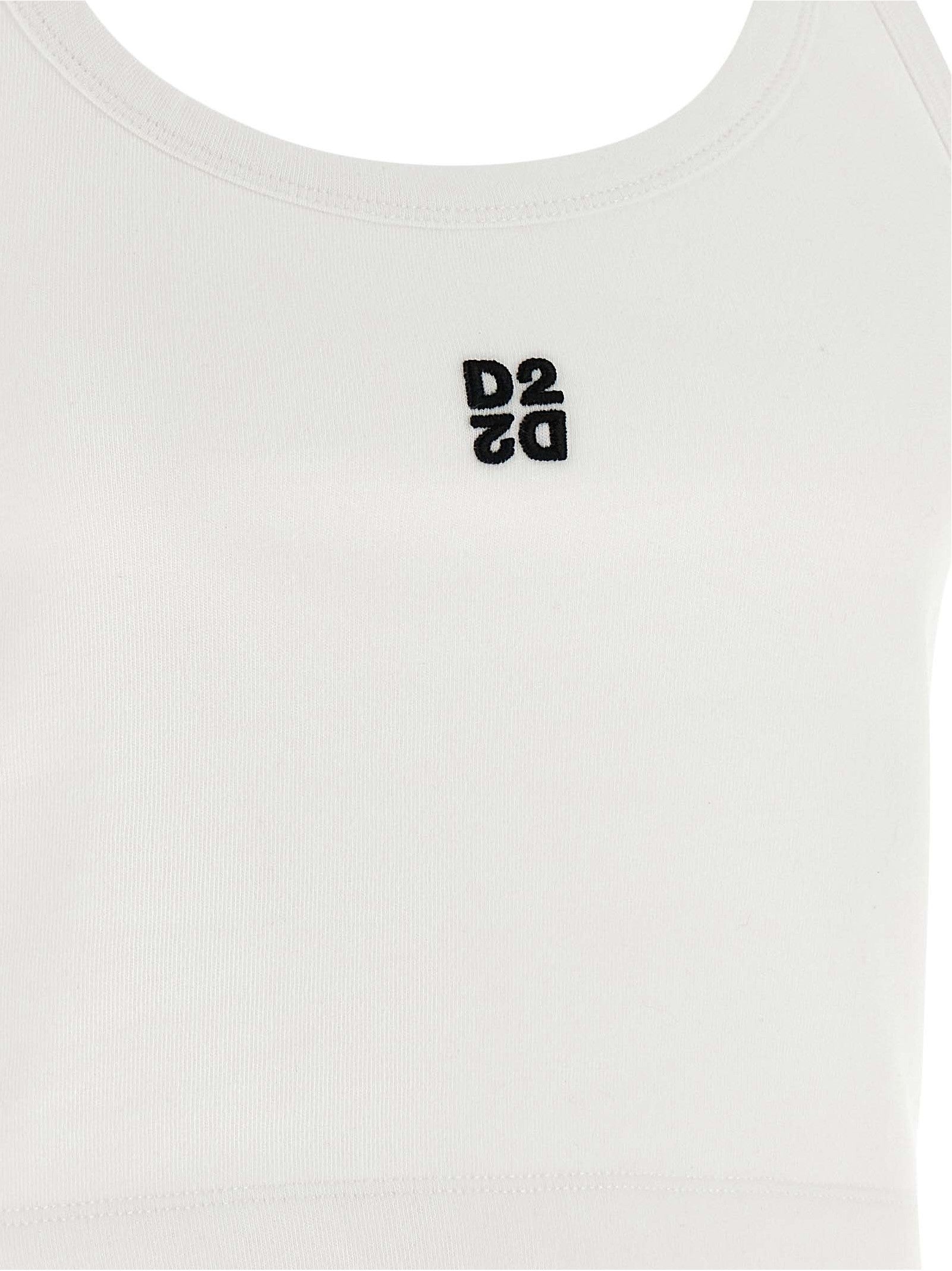 Dsquared2 Upside Down Tank Top White