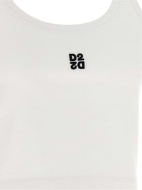 Dsquared2 Upside Down Tank Top White