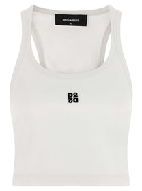 Dsquared2 Upside Down Tank Top White