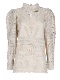ISABEL MARANT Women's Dahara Crochet Top White