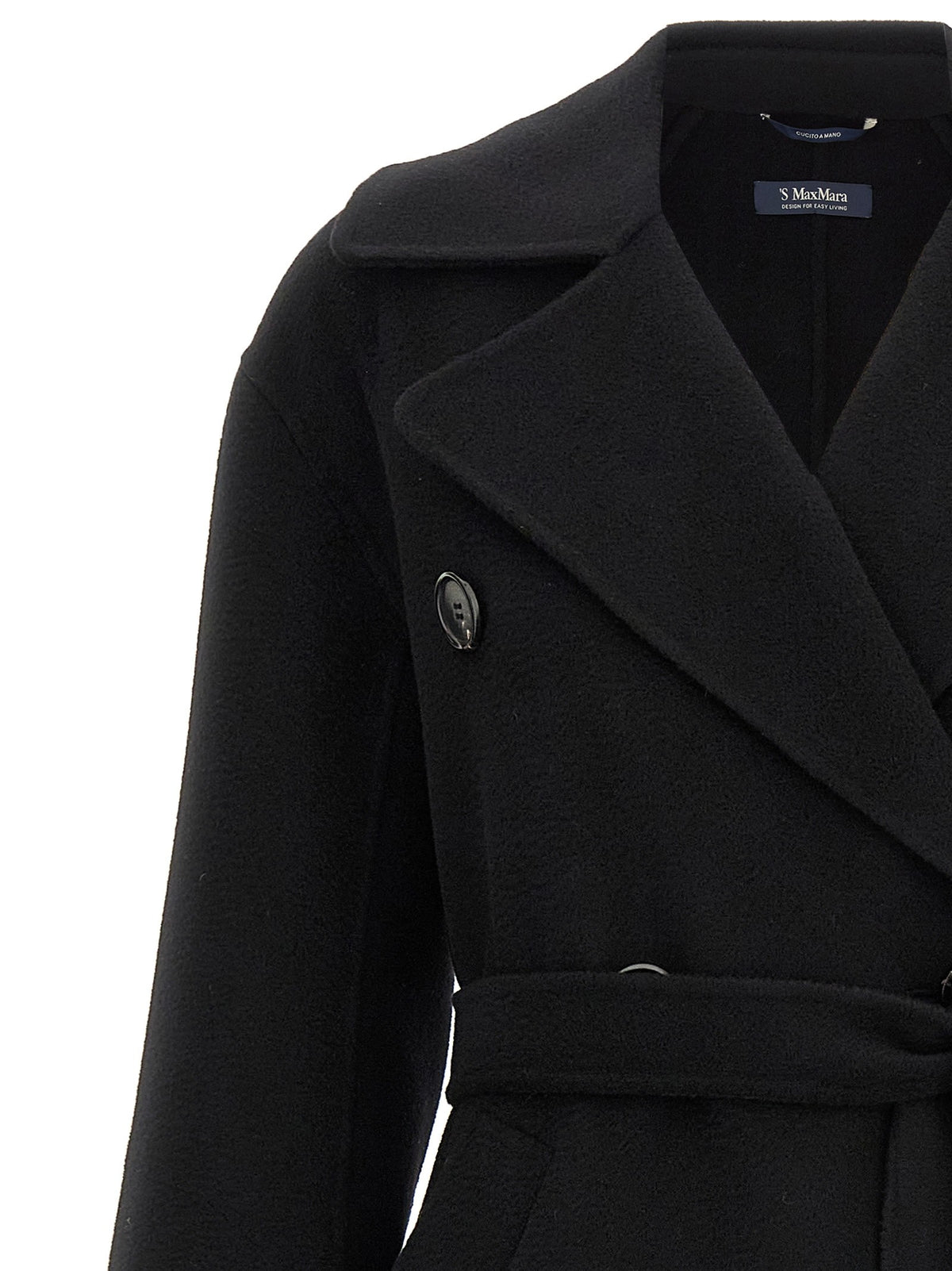 S MAX MARA Dalila Coat Black