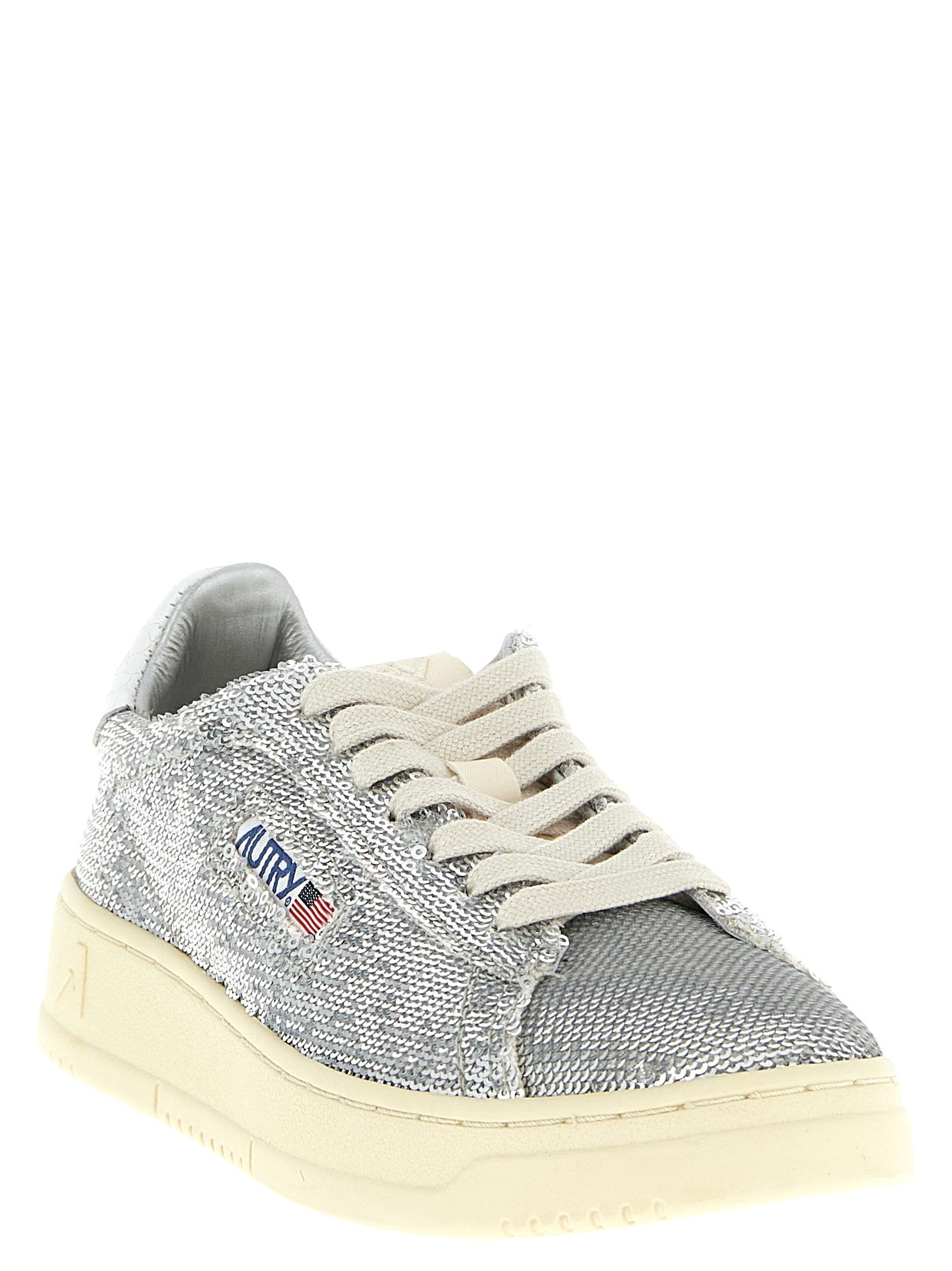 AUTRY Dallas Capsule Bloom Sneakers Silver