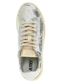AUTRY Dallas Capsule Bloom Sneakers Silver