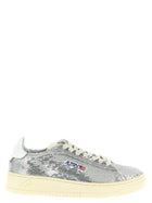 AUTRY Dallas Capsule Bloom Sneakers Silver