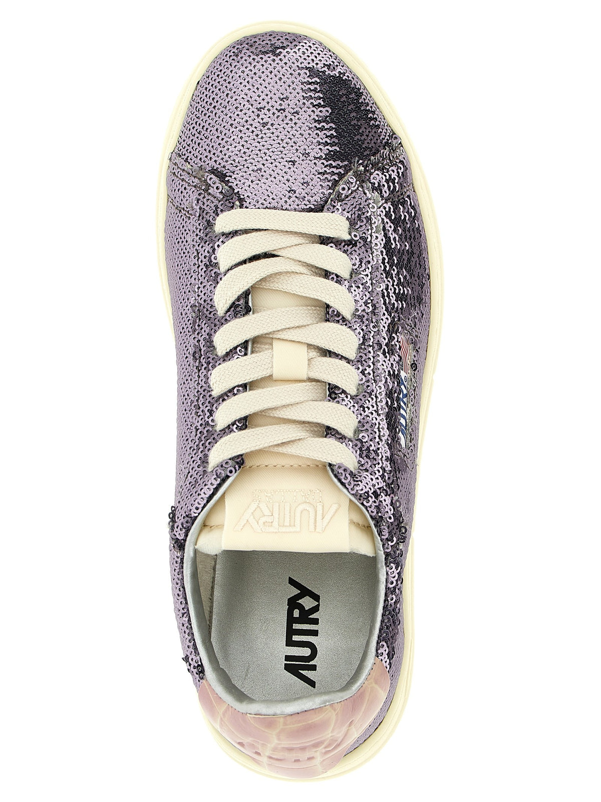 AUTRY Dallas Capsule Bloom Sneakers Gold, view 4