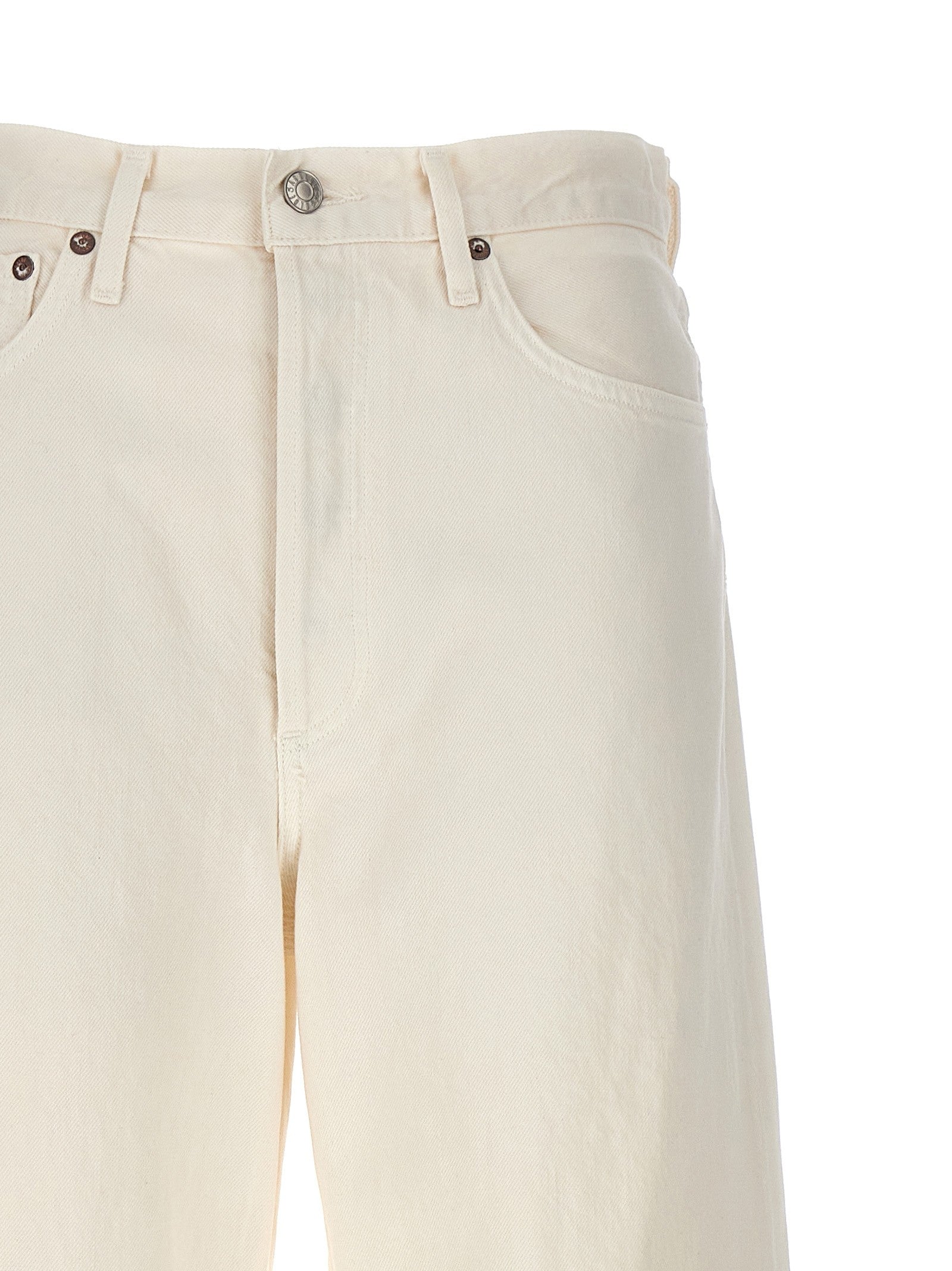 AGOLDE Dame Jeans White