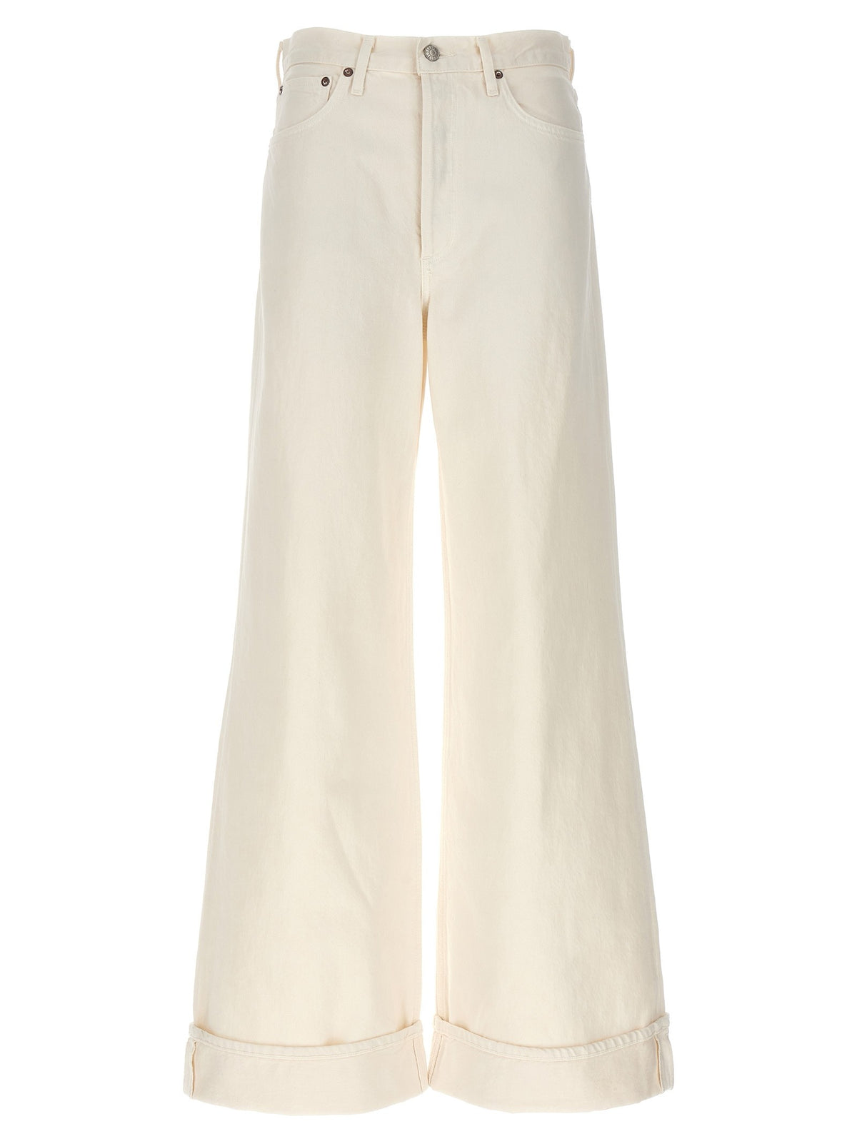 AGOLDE Dame Jeans White